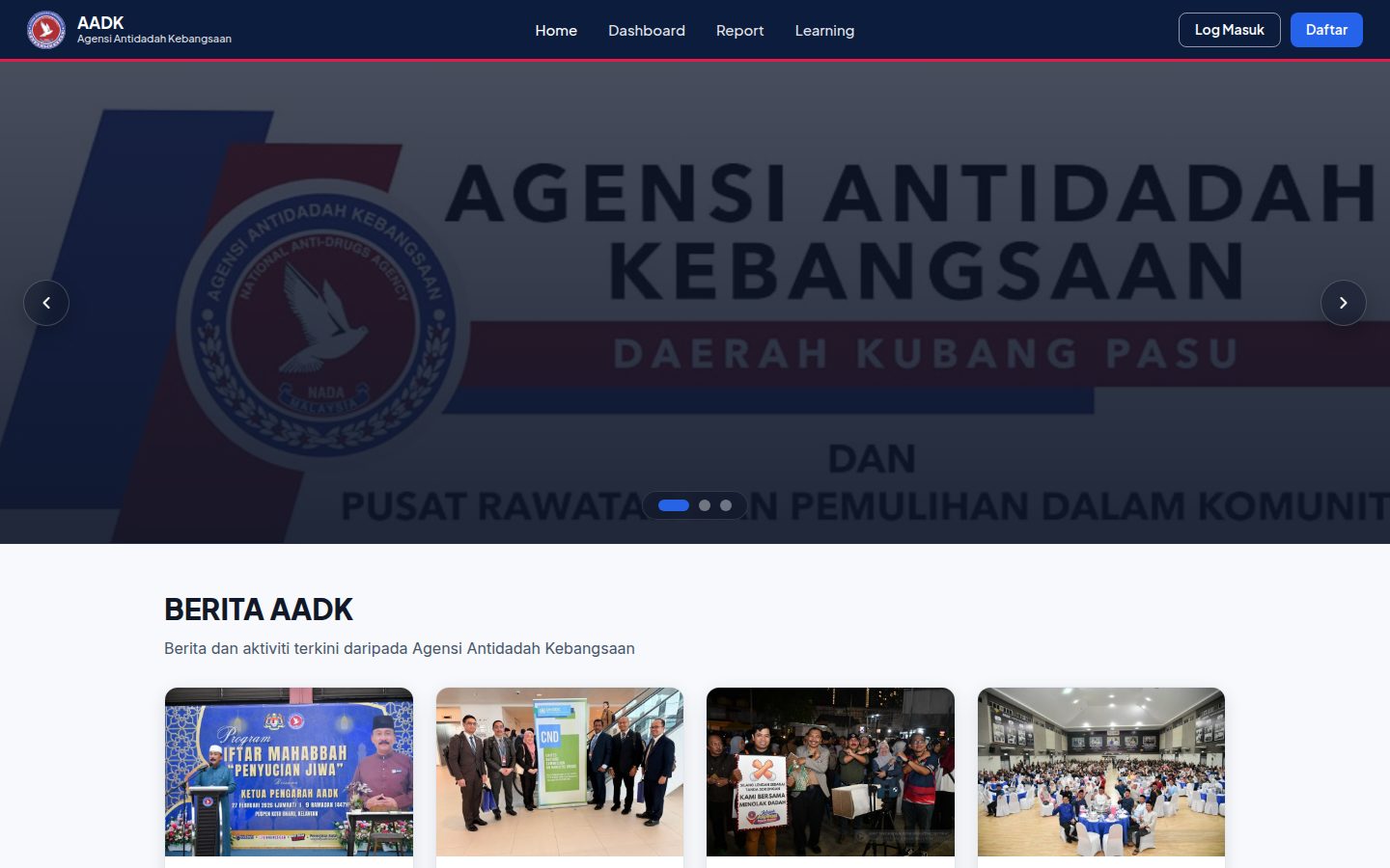Paparan utama AADK Kubang Pasu