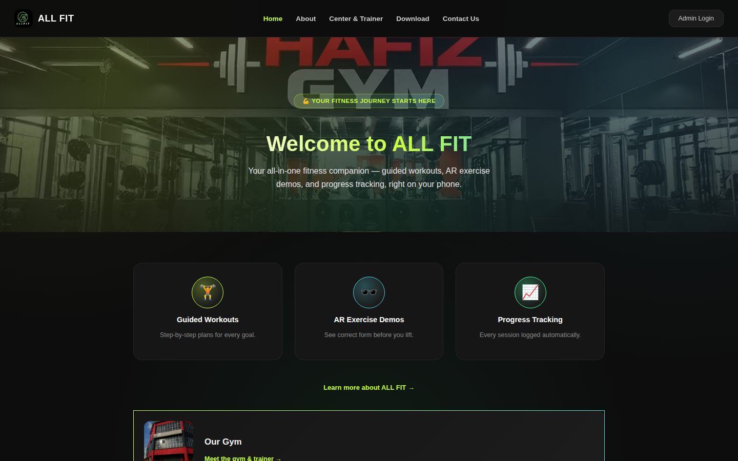 Paparan utama AllFit