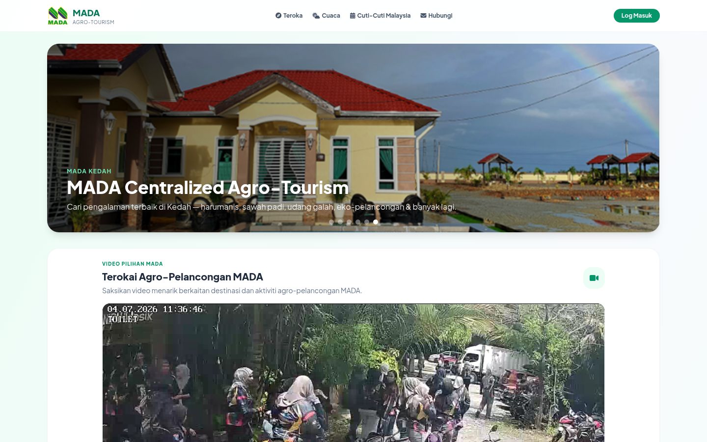 Paparan utama MADA Agro-Tourism